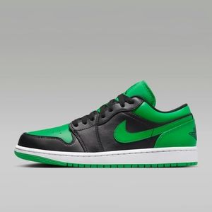 Retro Air Jordan 1 low green and black